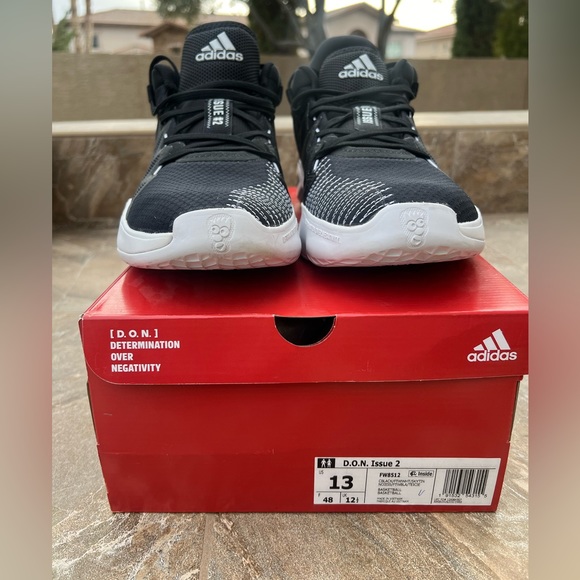 adidas Shoes The Don Issue 2 Core Black Basketball Shoe Poshmark